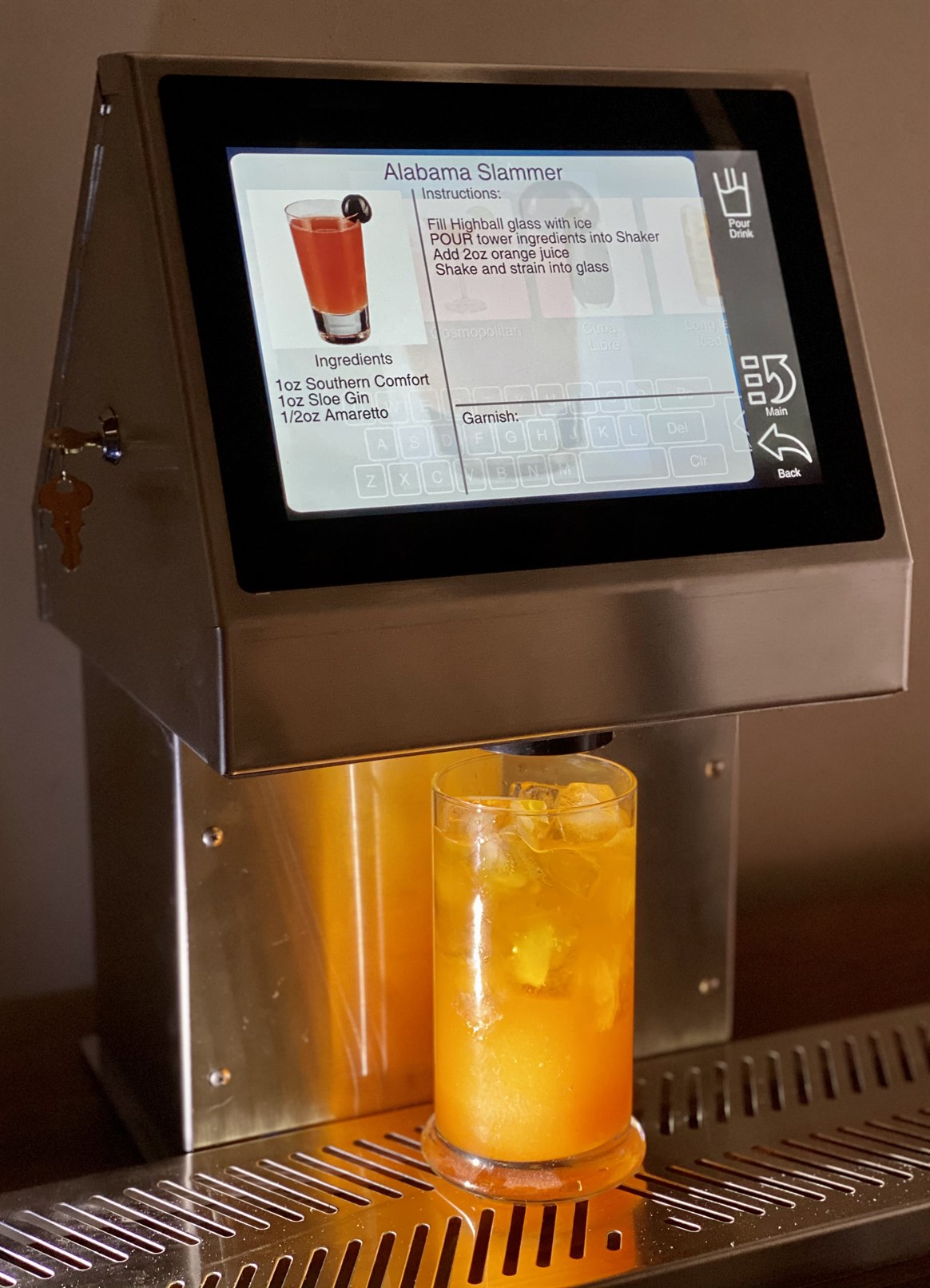 Cocktail Service Station, Liquor Dispensing Systems